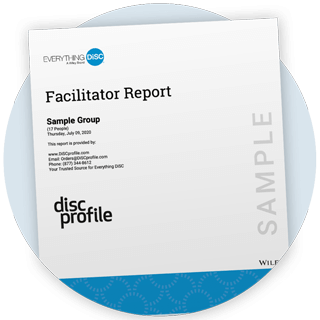 Everything DiSC Facilitator Report cover