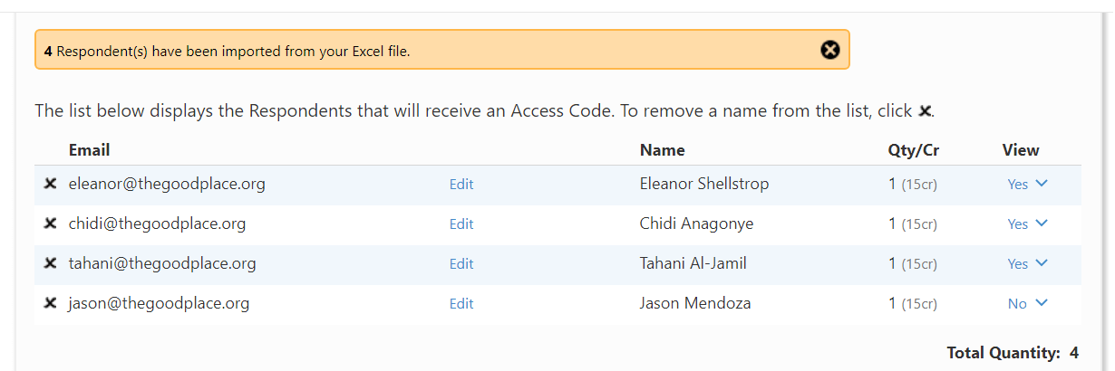 EPIC: imported respondents confirmation