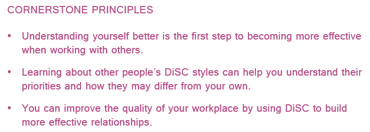 Everything DiSC Cornerstone Principles