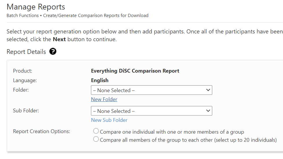 EPIC: Report Detail