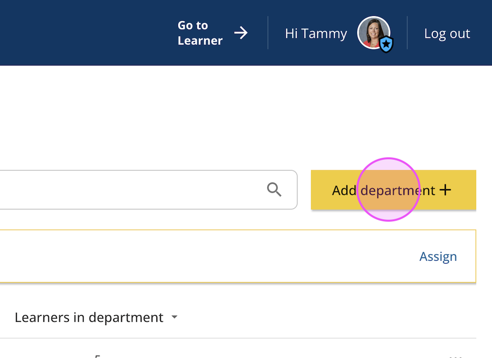 Catalyst help: Add a department