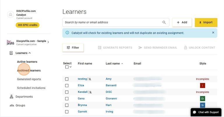 Reactive a learner in Catalyst - steps