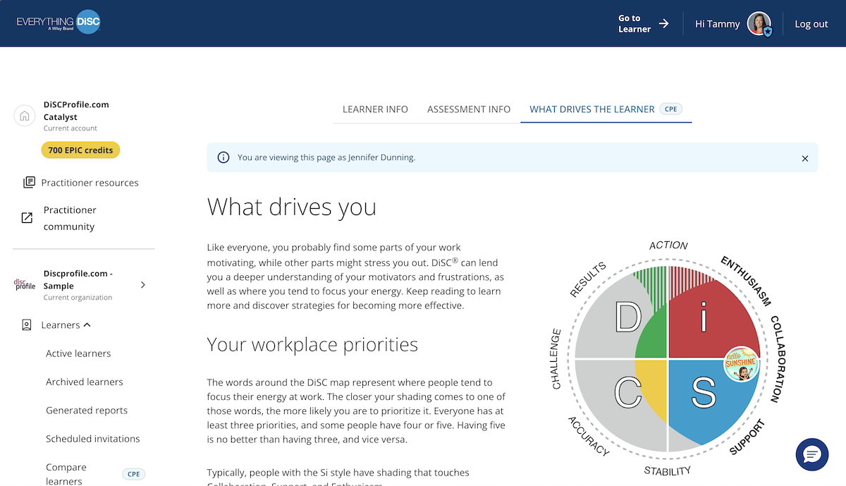 Catalyst help: Review what drives a learner