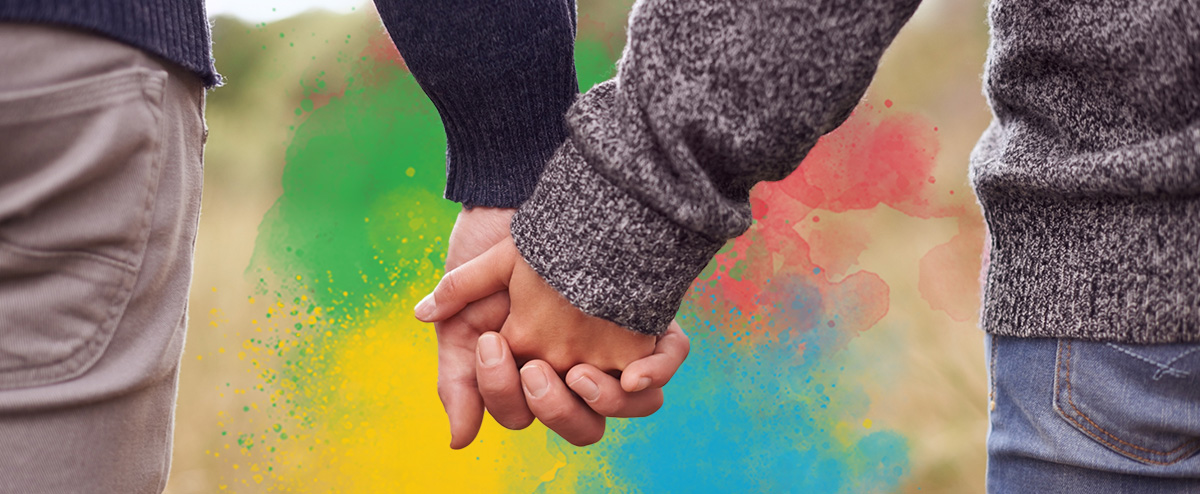 Close-up of a couple holding hands
