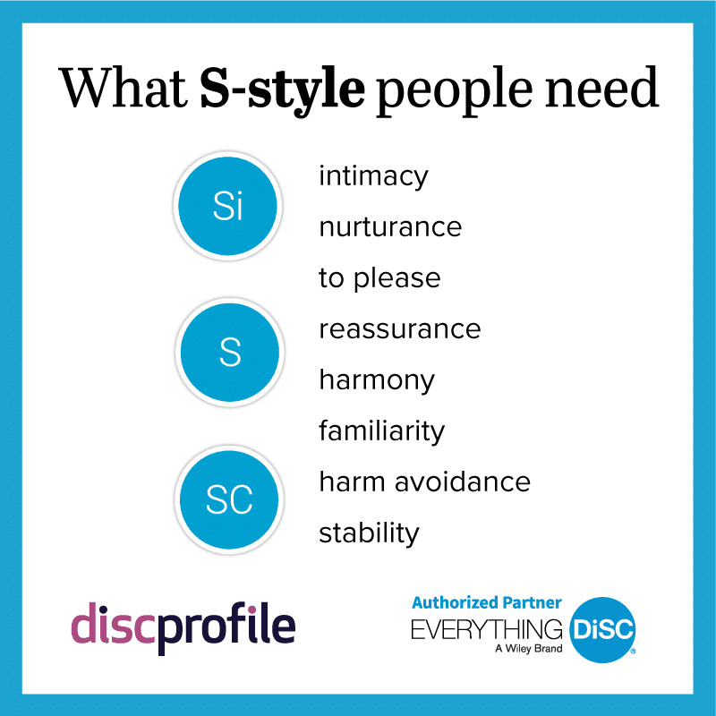 DiSC S style motivation tactics