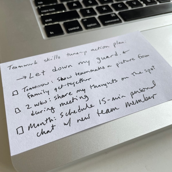 Photo of index card with the above text hand-written