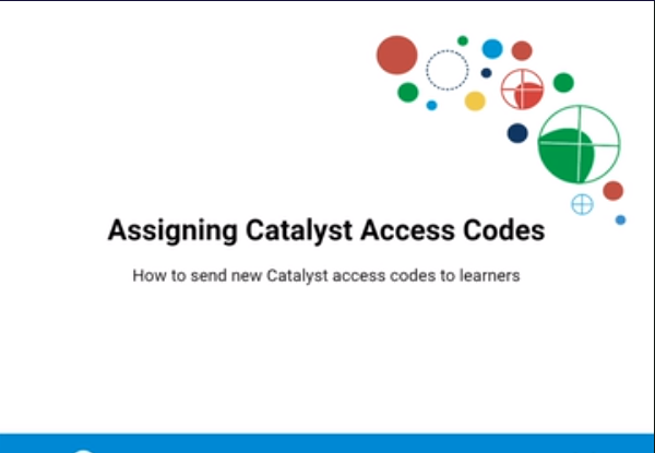 Assigning Catalyst Access Codes video still