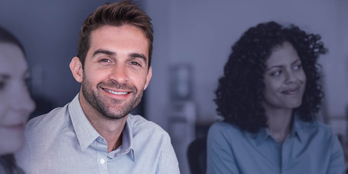 Male in workplace understanding how to communicate better with DiSC Profile