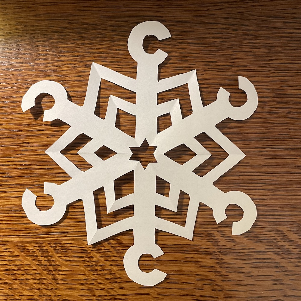 Completed C-style snowflake