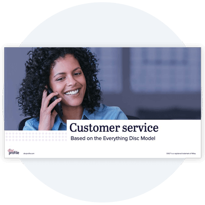 Customer Service by DiSC Style Title Slide