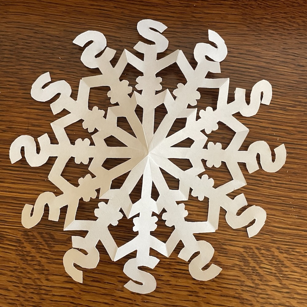 Finished snowflake
