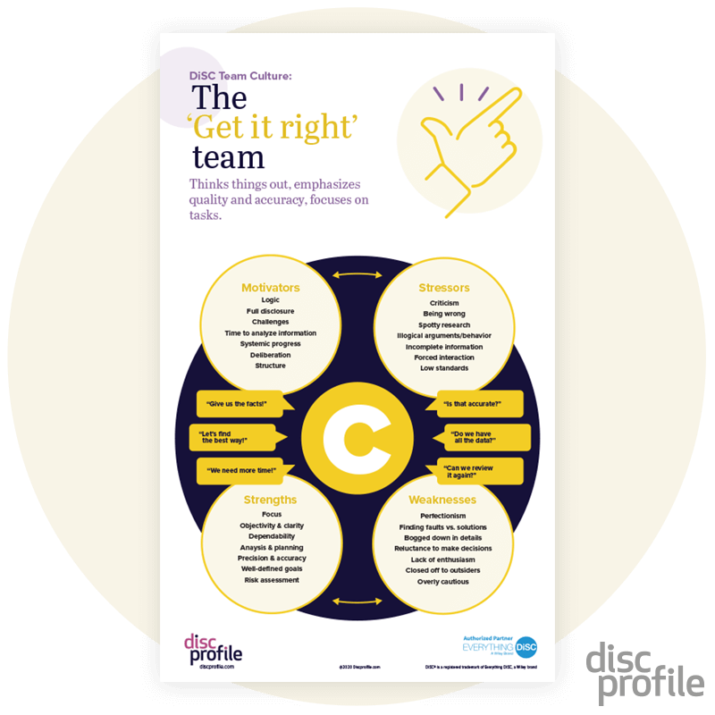 DiSC® C-style team poster