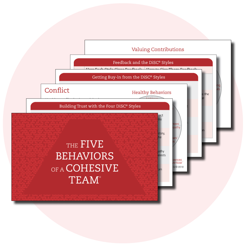 The Five Behaviors Takeaway Cards