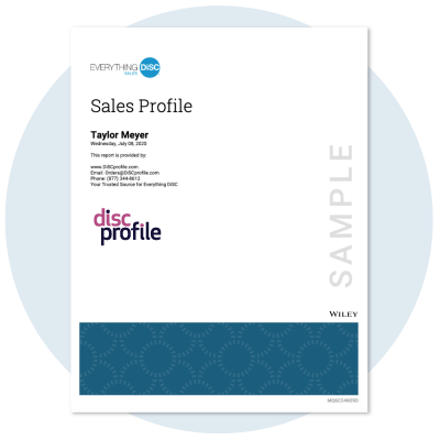 Sales profile cover